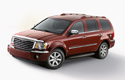 chrysler aspen in red color