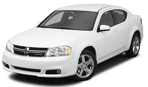 dodge avenger in white color