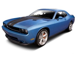 dodge challenger in blue color
