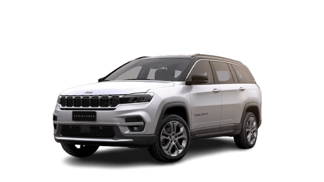 jeep commander in white color