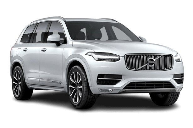 volvo xc 90 car in white color